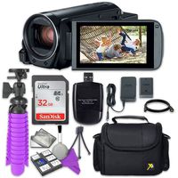 Canon VIXIA HF R800 Camcorder Sandisk 32 GB SD Memory Card + Accessory Bundle