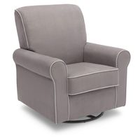 Delta Children Rowen Glider Swivel Rocker Chair, Dove Grey