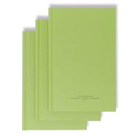 (3 Pack) Tacticai Military Log Book, Record Book - 5 1/4" x 8" with Durable Hard Cover, 192 Pages, College Ruled - US Military, NSN 7530-00-222-3521 - Made in USA