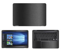 Decalrus - Protective Decal for Asus ZenBook Flip UX360CA (13.3" Screen) Laptop Dark Grey Texture Brushed Aluminum Skin Skins Decal for case Cover wrap BAzenbook_fit_ux360caDark Grey