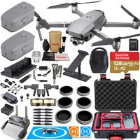 DJI Mavic 2 Zoom Drone Quadcopter and Fly More Kit Combo Rugged Bundle Comes with 3 Batteries, Professional Camera Gimbal, Rugged Carrying Case and Must Have Accessories