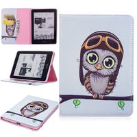 GNT Folio Case for Amazon Kindle Voyage, Premium PU Leather Wallet Flip Stand Case Cover for Amazon Kindle Voyage 6inch 2014(Owl)