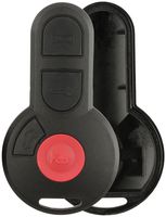 KeylessOption Keyless Entry Remote Key Fob Shell Outer Case Rubber Button Pad Repair Fix for VW Volkswagen Jetta Passat Golf Beetle (NBG730956T, M3GHU01WT)