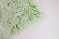 Faux Mongolian Fur Photography Prop, Newborn Prop, Basket Stuffer, Layering Blanket, Rug (Small, 18"x20", Frosted Lime Green)