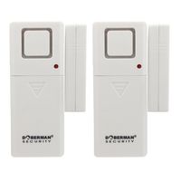Doberman Security Magnetic Trigger, Sturdy, Compact Security Alarm, White (SE-0181W-2PK)
