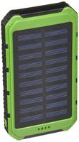 Creative Edge Solar Charger (TM) Solar-5 Solar Panel 5000mAh Water/Shock/Dust Resistant Portable Backup Power Bank Dual USB Output, Fits Most USB-Charged Devices (Apple Lightning Adapter Included)