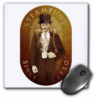 3dRose LLC 8 x 8 x 0.25 Inches Mouse Pad, Steampunk (mp_12656_1)