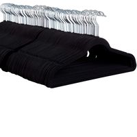ZOBER Non-Slip Velvet Hangers - Suit Hangers (100 Pack) Ultra Thin Space Saving 360 Degree Swivel Hook Strong and Durable Clothes Hangers Hold Up-to 10 Lbs, for Coats, Jackets, Pants, Dress Clothes