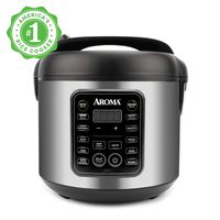 Aroma Housewares ARC-5200SB 2O2O model, Rice, Grain, Saute Pan, Slow Cooker, Steamer, Stewpot, Oatmeal, Risotto, Soup Maker, 20 cup cooked / 10 cup uncooked / 4QT, Stainless Steel