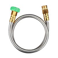 BEAULIFE 304 Stainless Steel Metal Short Garden Hose 3 Feet Flexible, Portable & Lightweight Kink Free Garden Water Outdoor Hose