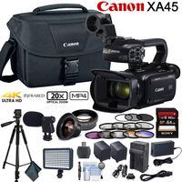 Canon XA45 Professional UHD 4K Camcorder Advanced Bundle