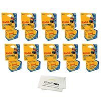 Kodak UltraMax 400 ISO, 36 Exp. 35mm Film (10 Pack) Bonus Quality Photo Microfiber Cloth...