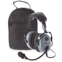 Cadence CA501 Premium PNR Pilot Aviation Headset with Aux Input and Carrying Case - Stealth Gray