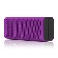 BRAVEN 705 Portable Wireless Bluetooth Speaker [12 Hours][Water Resistant] Built-In 1400 mAh Power Bank Charger - Purple (Renewed)