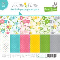 Lawn Fawn Single-sided Petite Paper Pack 6"x6" 36/pkg-spring Fling, 12