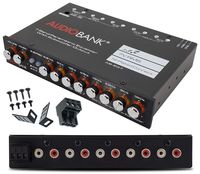 Audiobank EQ7 1/2 Din 7 Band Car Audio Equalizer EQ w/Front, Rear + Sub Output
