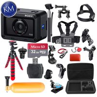 Sony Cyber-Shot DSC-RX0 Digital Camera with 38-in-1 Action Bundle