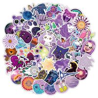 Cute VSCO Purple Stickers for Water Bottles 70 Pack Waterproof Vinyl Trendy Stickers for Teens Girls Adults, Perfect for Laptop Luggage Skateboard Guitar Travel Hydro Flask Graffiti Stickers