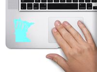 State Initial Minnesota Name Keypad Computer Laptop Symbol Decal Family Love Car Truck Sticker Window (Mint)