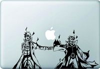 Naruto Shippuden - Naruto and Minato Uzumaki Bijuu Mode Laptop/Car Vinyl Sticker 11.3in x 5.5in