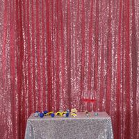 Fuchsia Pink PartyDelight Sequin Backdrop Photography and Photo Booth, 8FTx8FT