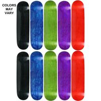 Moose 10 Count 7.5" Blank Skateboard Deck Assorted Stained 7-Ply Canadian Maple