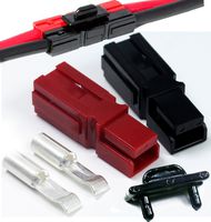 15 Amp Anderson Powerpole, PP15-45, W/Retention Clips, 16-20 AWG (10 Completed Set)