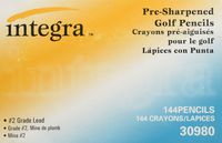 Integra Golf Pencil, 3-1/2-Inch Pre Sharpened, 144/Box, Yellow (ITA30980)