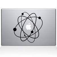 The Decal Guru 2090-MAC-13X-BLA Atom 2 Decal Vinyl Sticker, Black, 13" MacBook Pro (2016 & Newer)