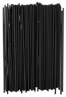 Crystalware, Plastic Stirrer, Sip Stirrer, For Coffee and Cocktail 7.5-Inch 2-Pack, Black (2000 Stirrers)