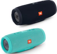 JBL Charge 3 Waterproof Portable Bluetooth Speaker - Pair (Black/Teal)
