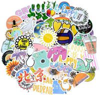 Stickers for Water Bottles, 50 Pcs/Pack Cute Funny Stickers for Teens, Girls, Adults Perfect for Waterbottle, Laptop Skateboard Phone Travel Vinyl Waterproof Stickers (Pink - 9)