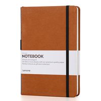 Unruled/Blank/Plain/Unlined Notebook - Lemome Sketchbook with Premium Thick Paper - Dividers Gift - Hardcover, Large, A5, 8.4 x 5.7 In