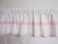Baby Doll Bedding Modern Hotel Style Window Valance, Pink