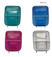 (12 Pack) Tetra-Teknica CWC1053 Cubicle Fabric Partition Panel Hooks, Assorted Color