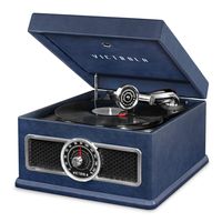 Victrola 5-in-1 Nostalgic Madison Bluetooth Record Player with CD, Radio, Record Storage and 3-Speed Turntable