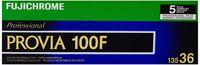 Fujifilm 16326030 Fujichrome Provia 35mm 100F Color Slide Film ISO 100 - 5 Rolls of 36 Exposures (Green/White/Purple)