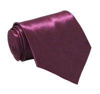 Soophen NEW Mens Necktie SOLID Satin Neck Tie Grape