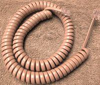 H4DU-60 Beige Medium (12' Ft) Handset Cord for AT-T Phone Trimline 205 210 220 230 Princess 500 554 2500 2554 Curly Coil Landline by DIY-BizPhones
