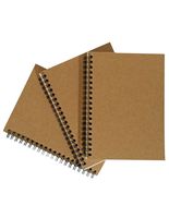Notebooks Kraft Paper Covers (5 x 7 Notepads Set of 3)