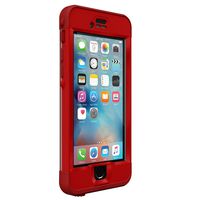 Lifeproof NÜÜD SERIES iPhone 6s ONLY Waterproof Case - Retail Packaging - CAMPFIRE (FLAME RED/CLEAR/KICKFLIP RED)