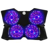RayWEE Laptop Cooling Pad with 4 Strong USB Fans-Fits 12-17 Inch Laptop,Dual USB 2.0 Ports,Quiet Rapid Cooling Action