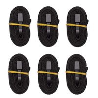 iCOVER Boat Cover Tie Down Straps Length Adjustable Quick Release Tightening Straps, 67 inch(5' ft 7in) Long x 1" Wide, 6 Packs, IBCA0003, Black