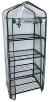 ShelterLogic 23" x 17" x 57" GrowIT 4-Tier Mini Grow House Outdoor or Backyard Easy Assembly Portable Greenhouse, Translucent