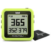 Bushnell Phantom Compact Handheld Golf GPS with Built-in Golf Cart Magnet and Wearable4U Cleaning Towel Bundle (Green)
