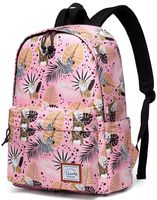 School Backpack for Girls,VASCHY Water Resistant Durable Casual Schoolbag Bookbag for Middle School Students in Pink Animal