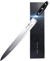 Slicing Knife - 12 inch Slicing Carving Knife - High Carbon German Stainless Steel - Meat and Vegetable Knife with Pakkawood Handle - BLACK HAWK SERIES with gift box