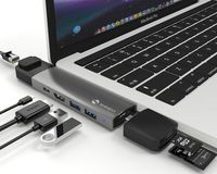 USB C Hub, SHINEVI Modular 8-in-1 USB Type-C Hub with HDMI, Thunderbolt 3 Hub for MacBook Air 2018 MacBook Pro 2018/2017/2016, Gigabit Ethernet, 3 USB 3.0, MicroSD/SD Card Reader, 100W Power Delivery