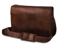 Handmade World 15" Vintage Leather Messenger Bags Laptop Briefcase Computer Satchel Bag For Men Women