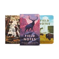 Field Notes: National Parks Series C - Rocky Mountain, Great Smoky Mountains, Yellowstone - 3 Pack - Graph Memo Book, 3.5 x 5.5 Inch